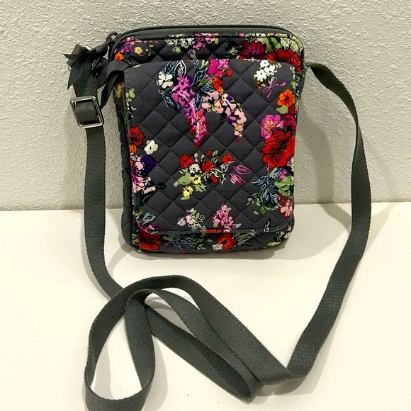 Vera Bradley RFID Mini Hipster in Hope Blooms Crossbody “ retired print” - Picture 2 of 16